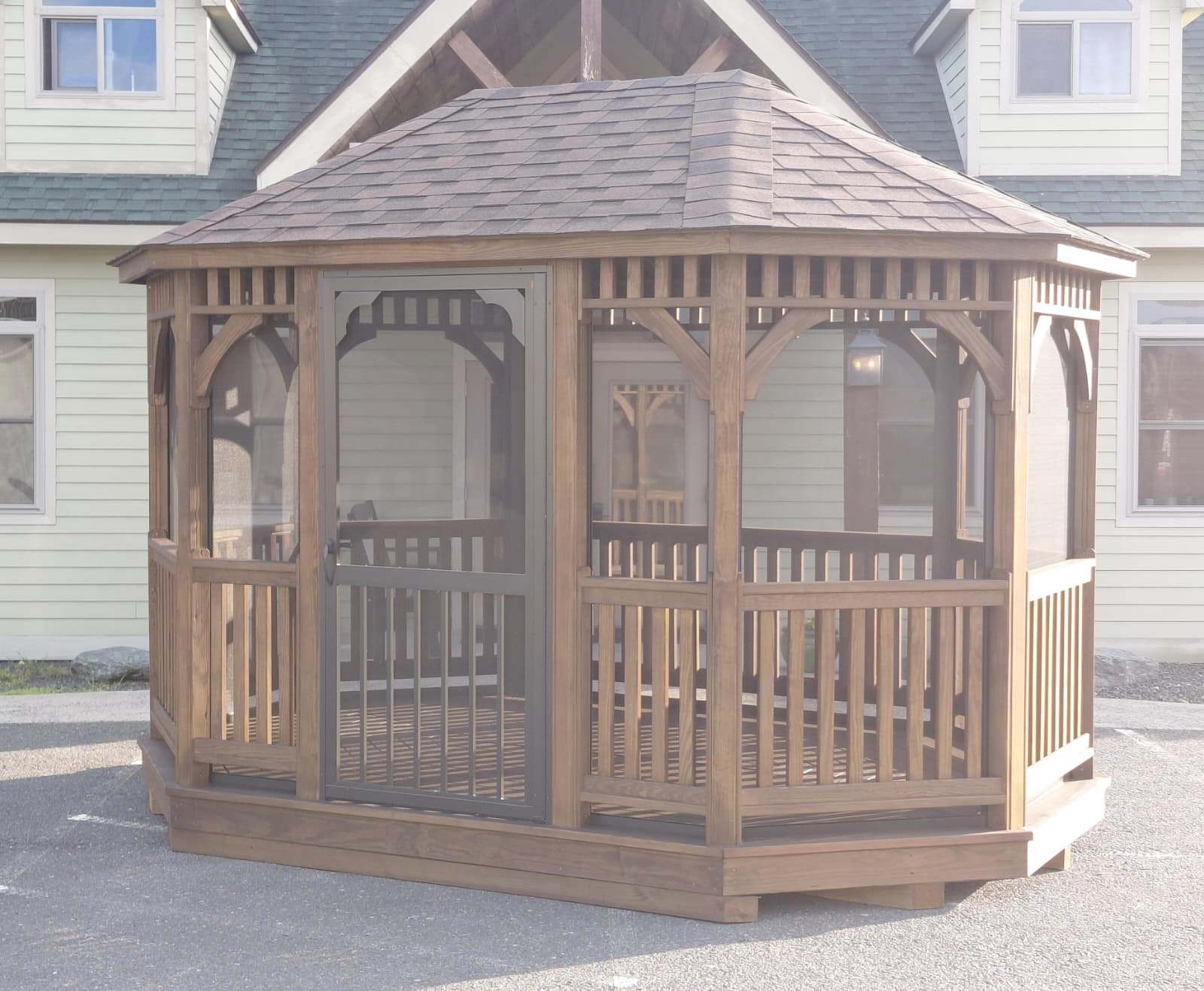 10′ x 14′ Oval Dutch Wood Gazebo