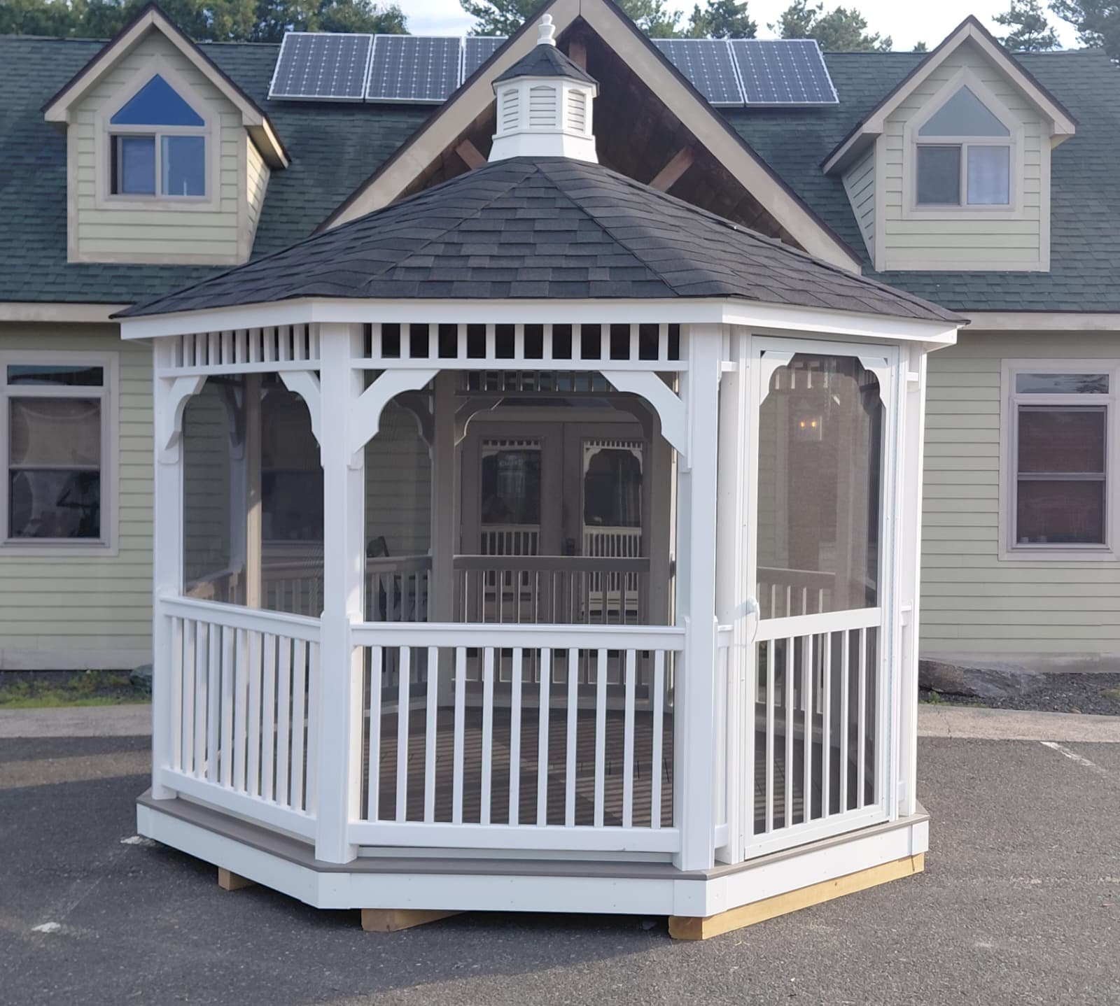 12′ Octagon Country Vinyl Gazebo