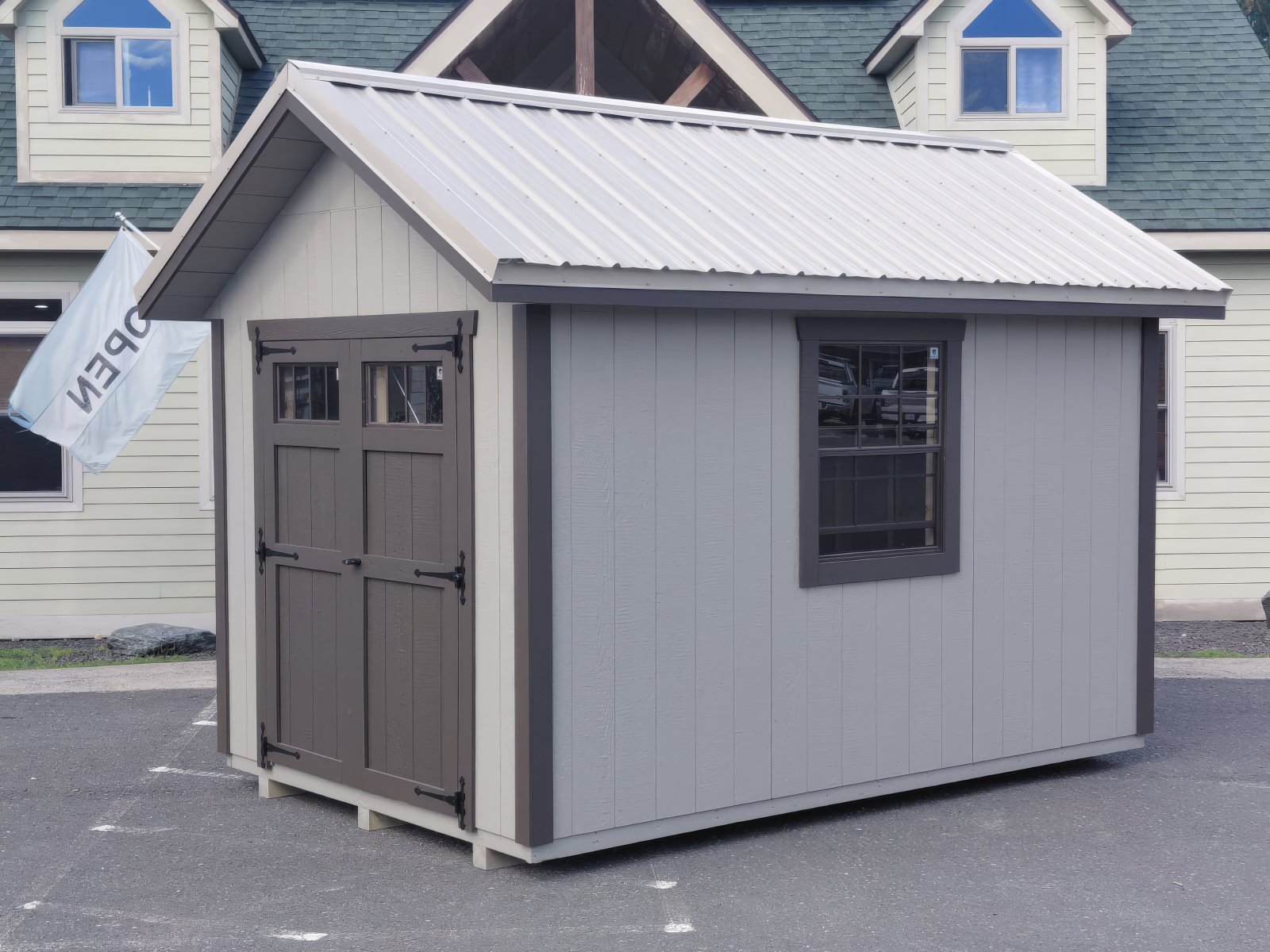 8′ x 12′ New England Cape T1-11 Shed