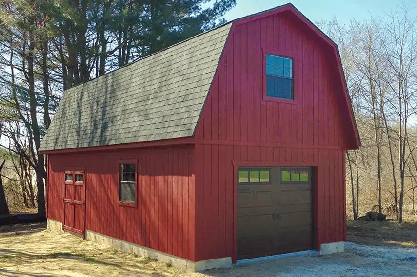 Dutch style one car garage