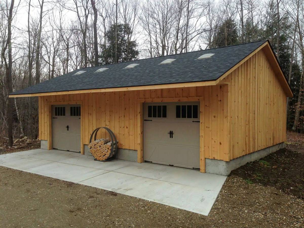 24×32 two car garage, single level