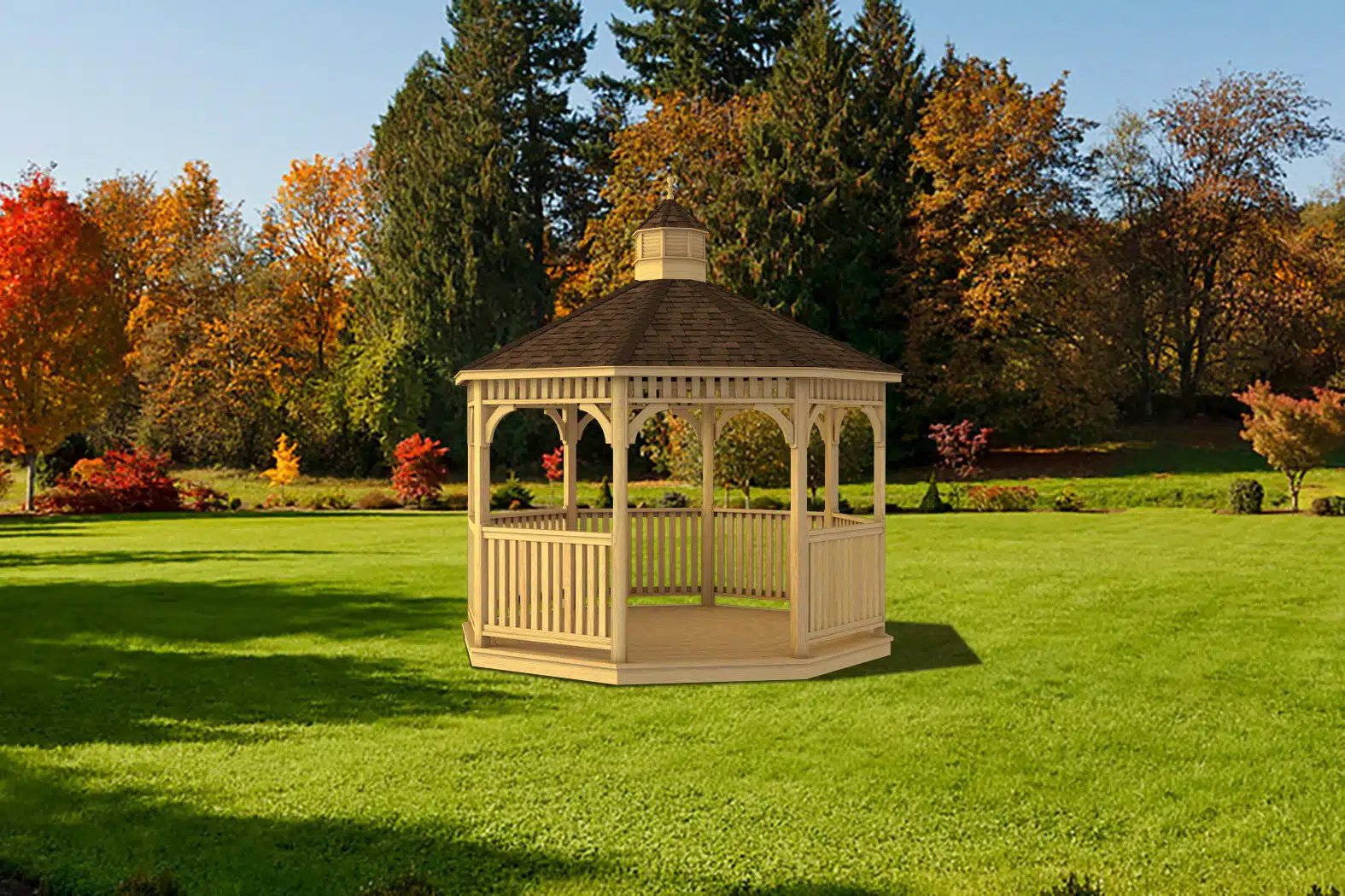 Custom octagon gazebo