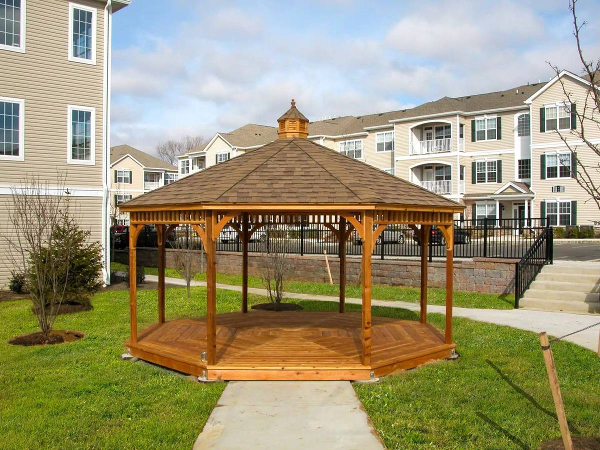 Octagonal gazebo wooden