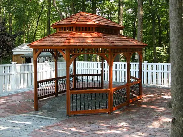 Small oval gazebo