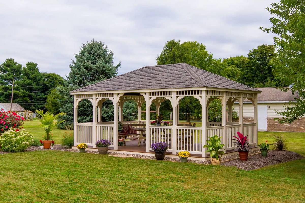Large gazebo for backyard