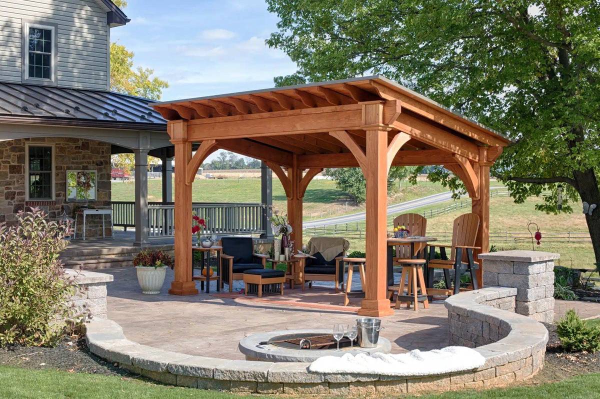 Luxury backyard pavilion