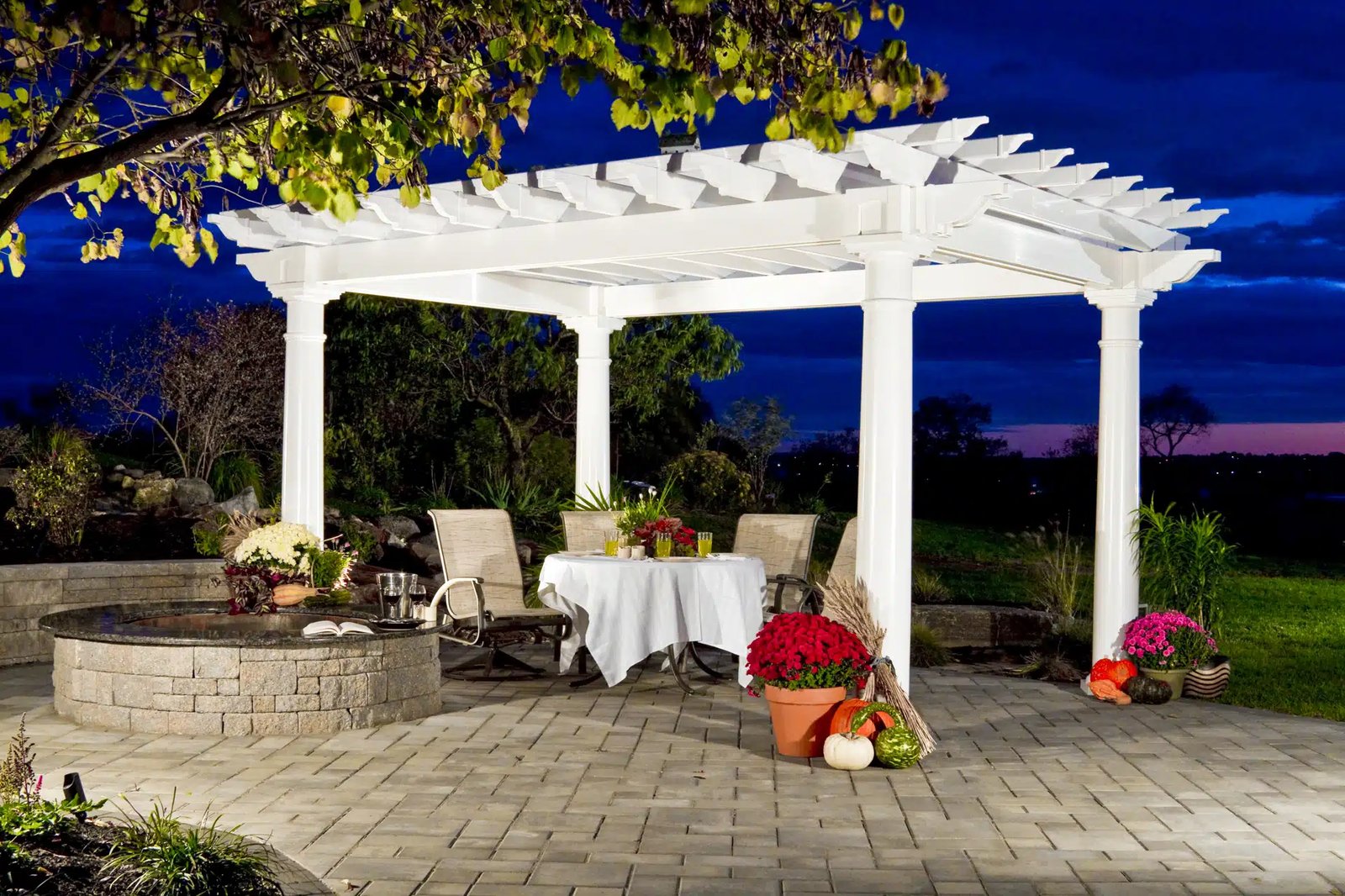 Outdoor garden pergola